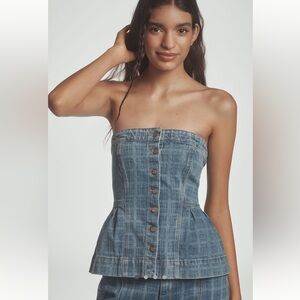 Damson Madder Eloise Strapless Top